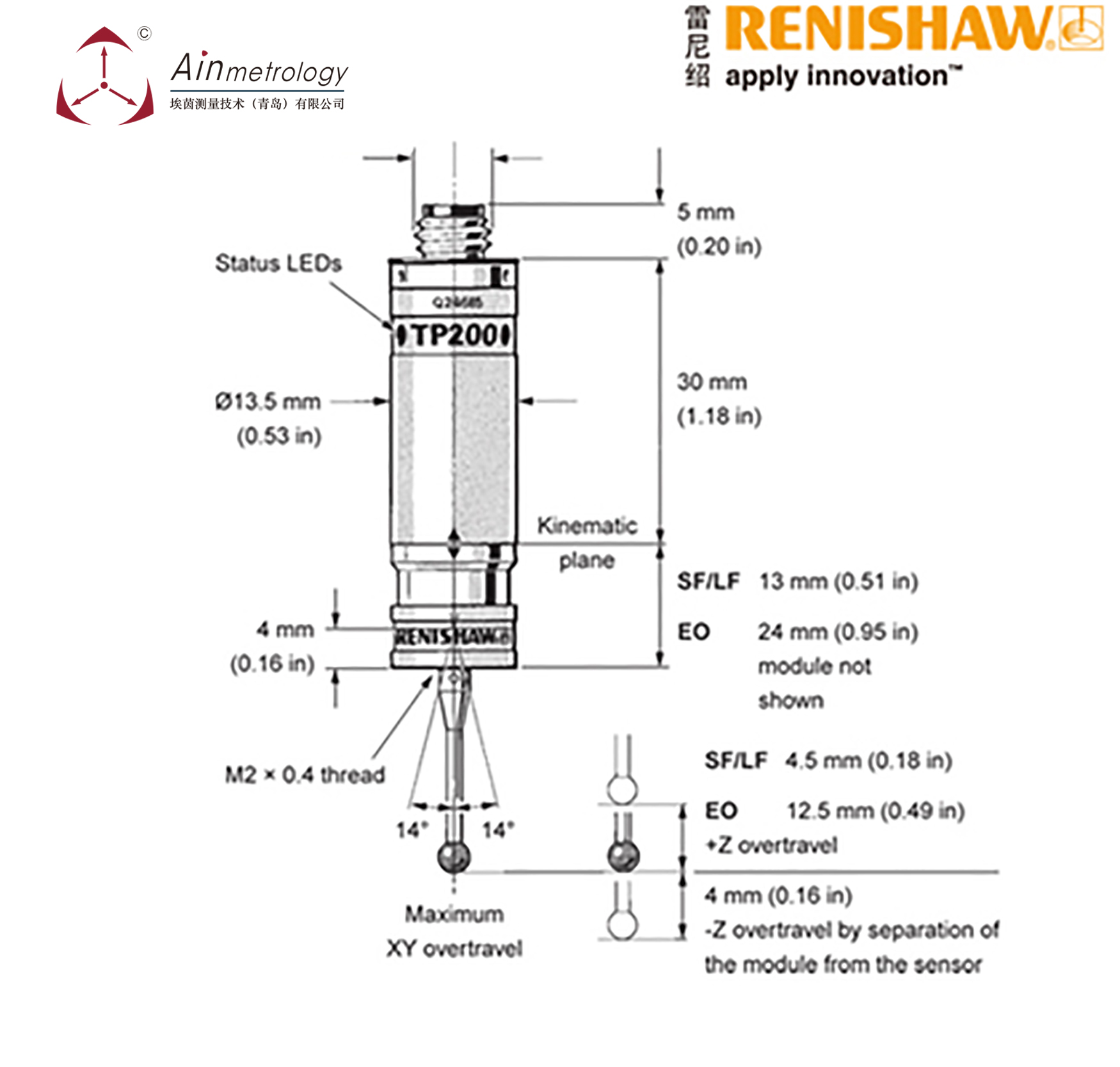  RENISHAW TP200 測頭系統(tǒng)